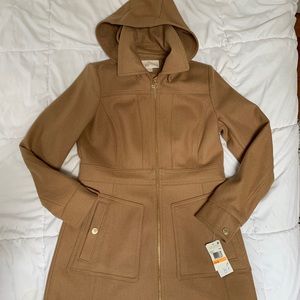 NWT Michael Kors Camel Coat Size Small